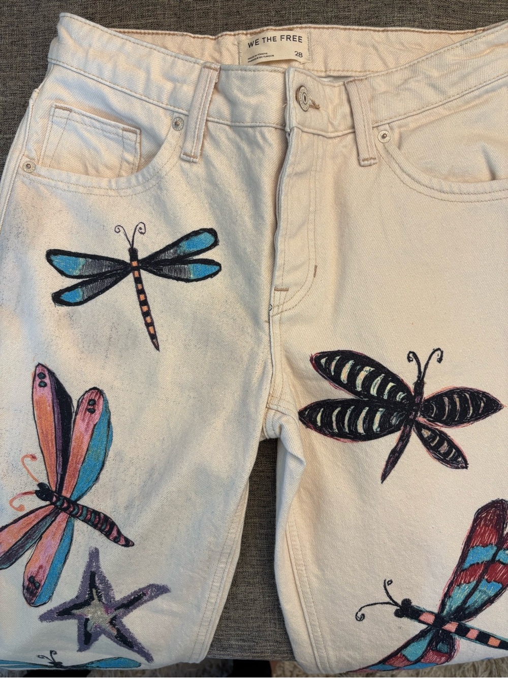 We The Free Tennessee Low Rise Illusions Jeans, Dragonfly New - Picture 10 of 11